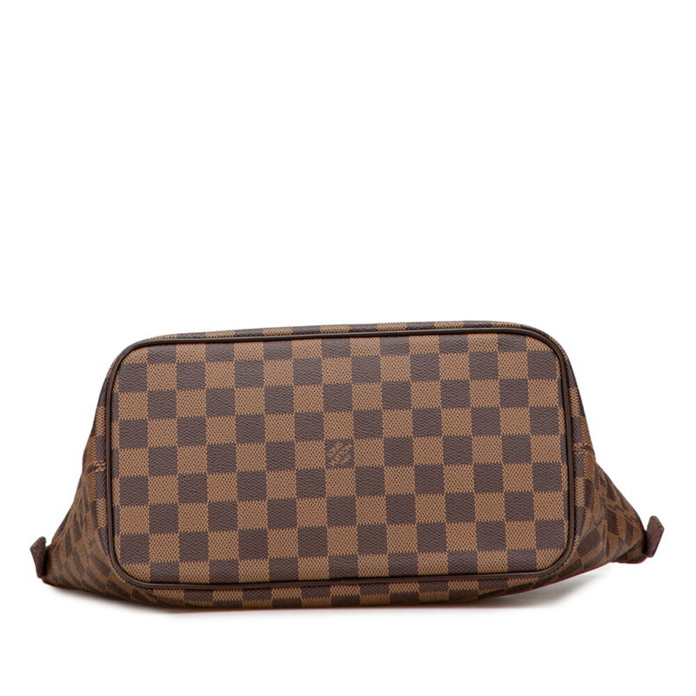 LOUIS VUITTON Authentic Brown Damier Leather Tote Bag - Picture 3 of 11